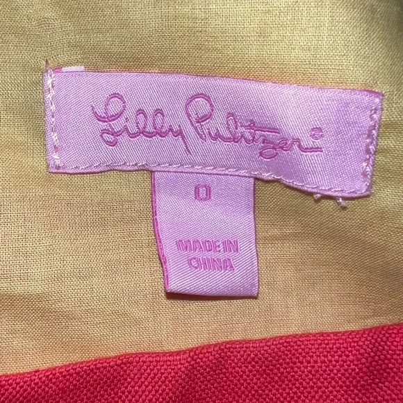 Lilly Pulitzer Jacqueline Fiesta Embroidered Shift Dress. SZ 0 - Picture 3 of 4